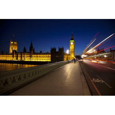 Domenica Big Ben At Night - Wrapped Canvas Print