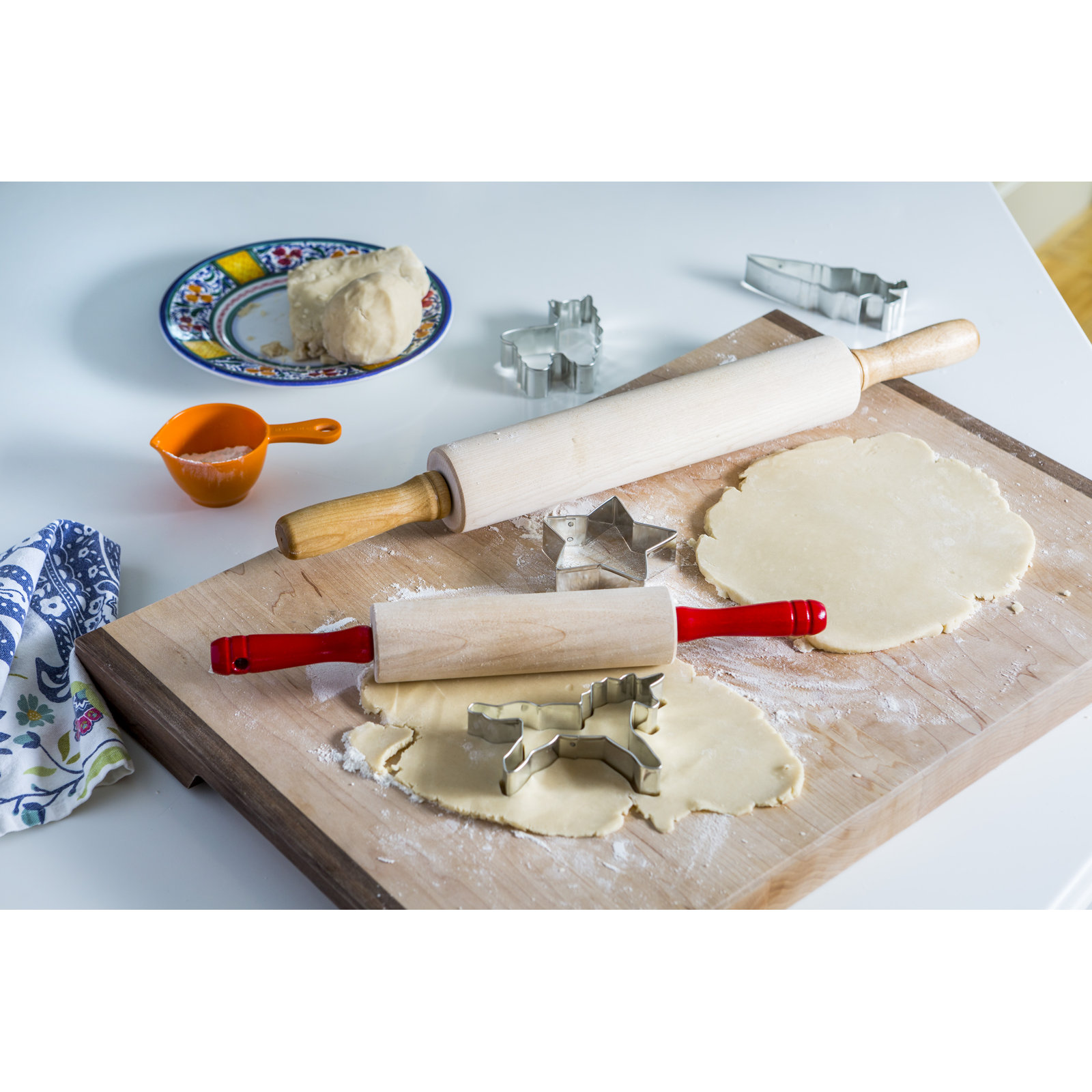 Patisserie Rolling Pin, 2.75" H x 15" L x 2.75" D, Light Brown