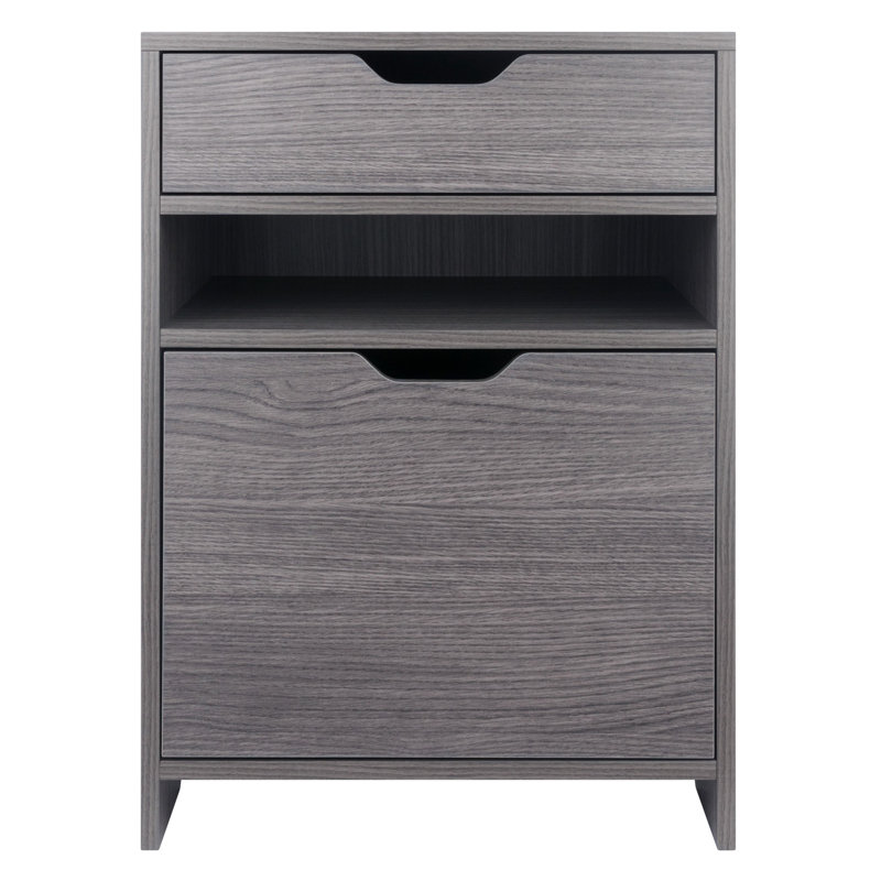 19.2'' Wide 2 -Drawer File Cabinet, Charcoal