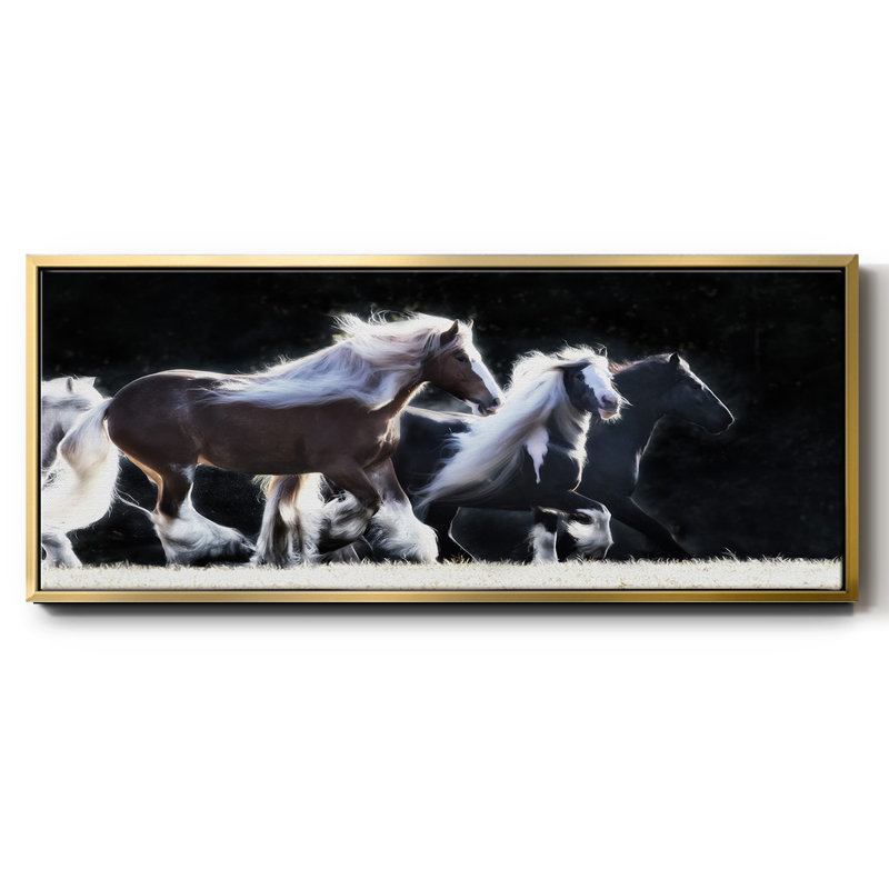 Horse Motion X- Framed Canvas, 24" H x 60" W