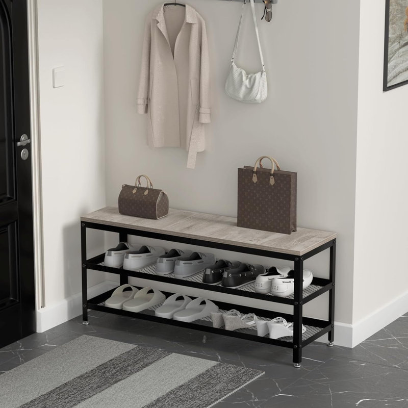 10 Pair Shoe Storage Bench