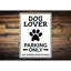 Enseigne en aluminium pour chien-1302969202