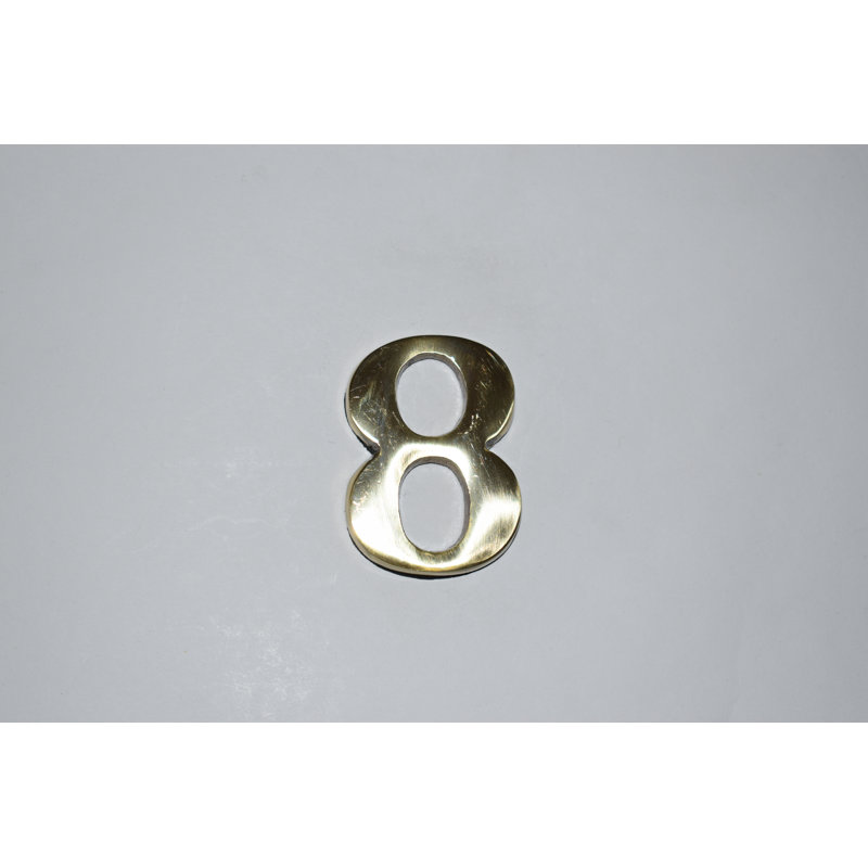 Tyonna 10cm H Metal House Number, 8