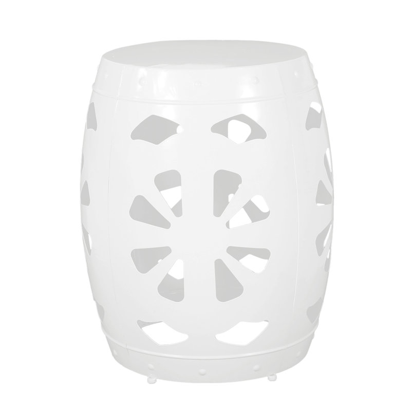 Table d'appoint Chic Iron, Blanc