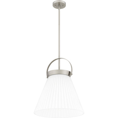 Jana 1-Light Brushed Nickel Pendant Light