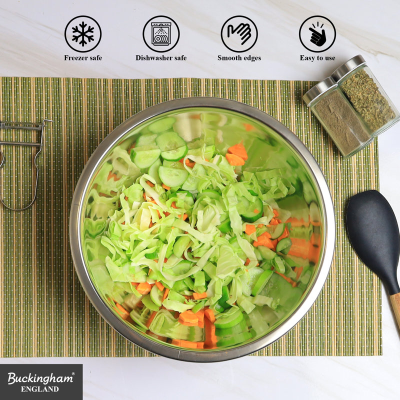Buckingham Stainless Steel Deep Mixing Bowl , 29 cm 
