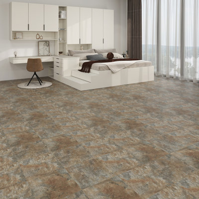 12" X 12" Peel And Stick Vinyl Floor Tiles Self Adhesive Vinyl Flooring (Set Of 30)
