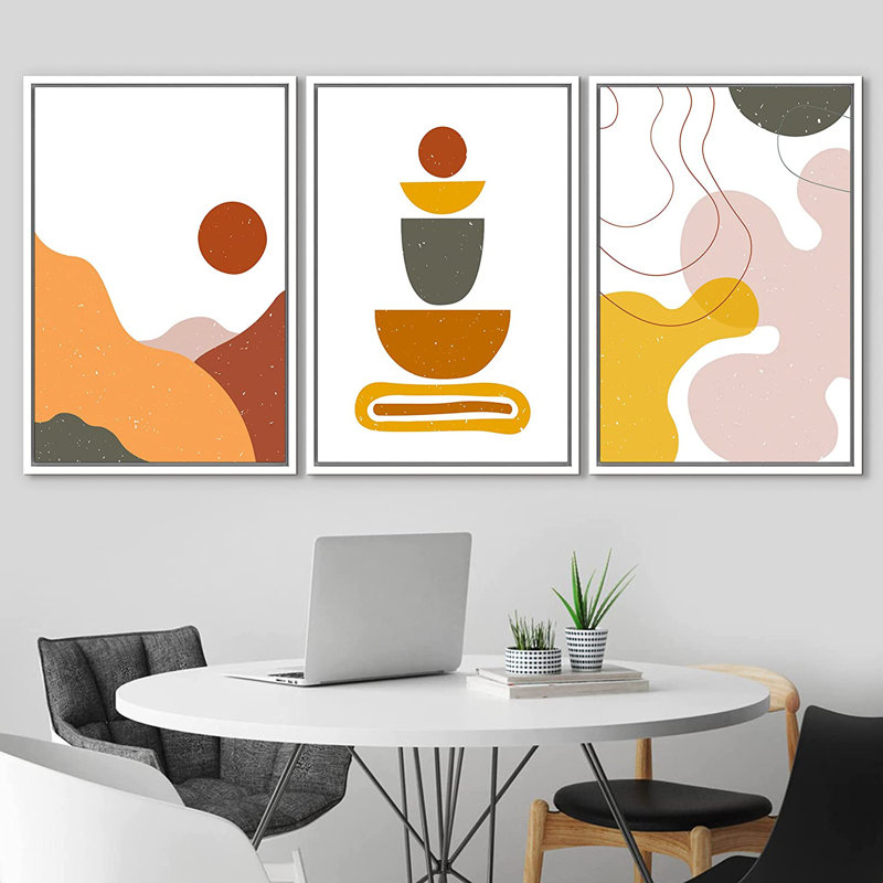 3 - Pieces, 36" H x 72" W x 1.5" D, White