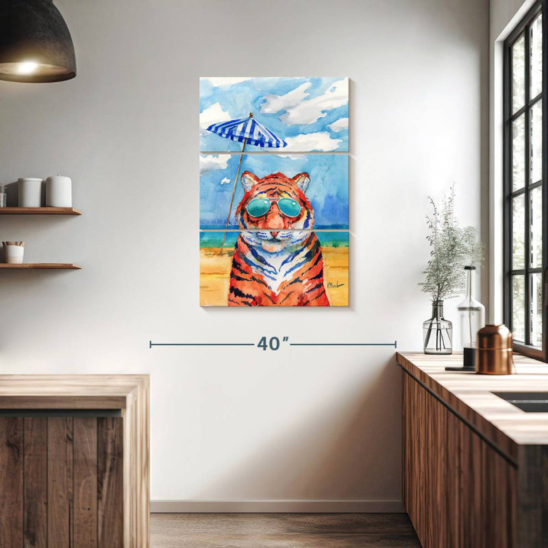Abat-jour Ketti Tiger, H 38 po x l 24 po