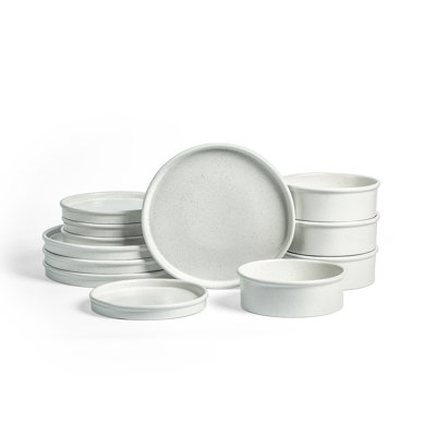 Stone Lain Roscoe 12-Piece Dinnerware Set Stoneware