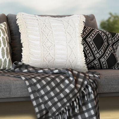 Housse de coussin d'extérieur carré et insert