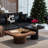 Mid-century Square Wood Coffee Table-809941612
