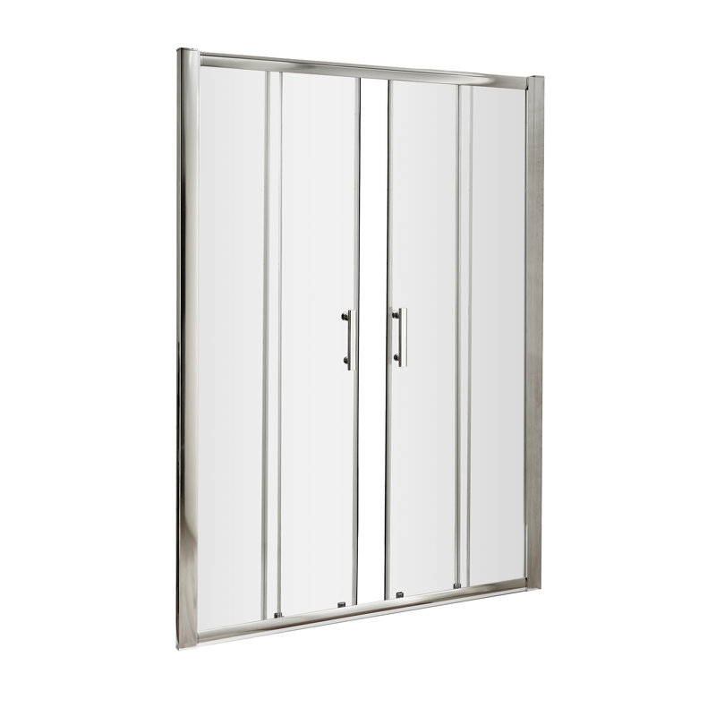 Pacific 1850mm H Single Added Semi-Frameless with Clear Glass, 1850 mm x 1700 mm