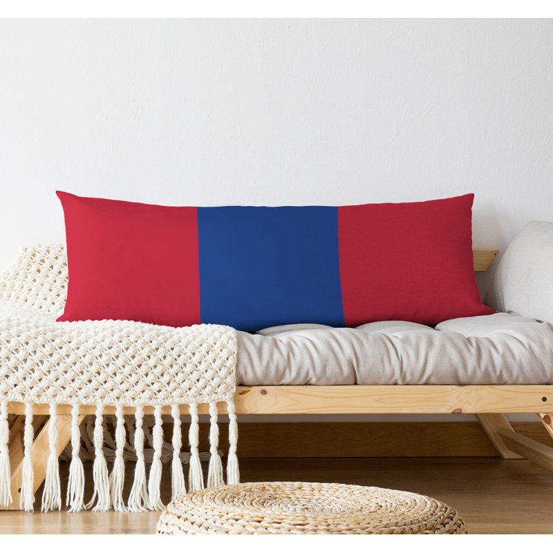 Stripes Medium Polyester/Polyfill Body Pillow, Red and Blue, New England Football