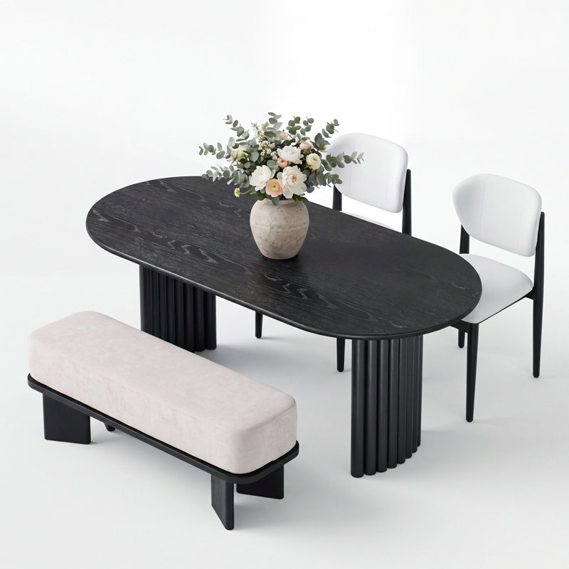 Icaro Solid Wood 4-Person Dining Set