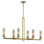 Everly Quinn Ozmo Soft Brass With Clear Island Light
