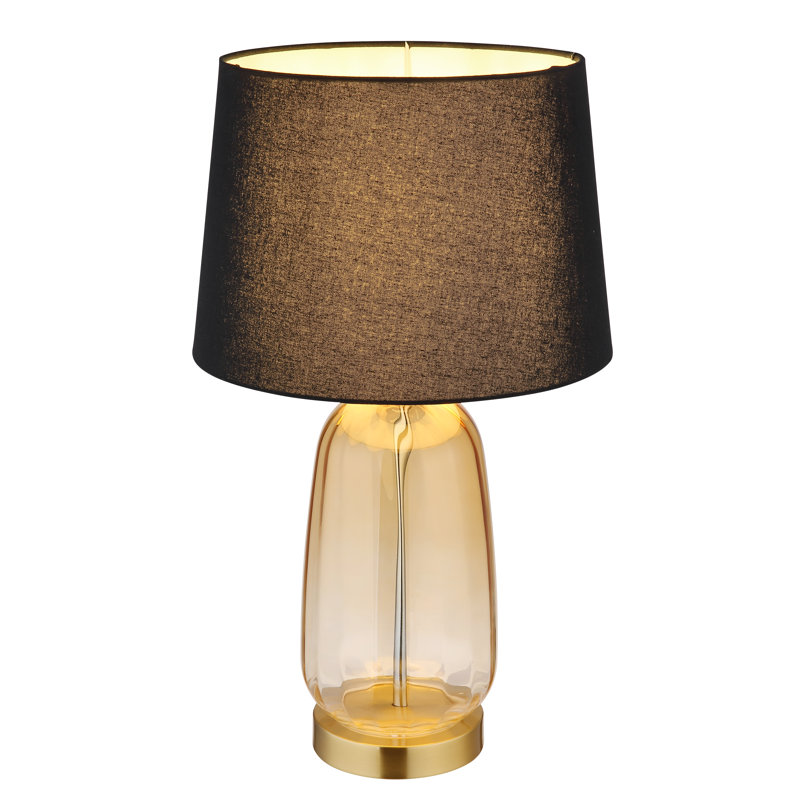 Ayzel Metal Table Lamp, Gold colours, Black