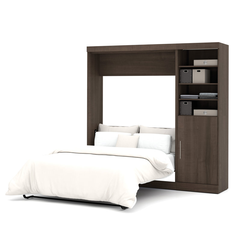 Velora Murphy Storage Bed, Bark Gray, Queen