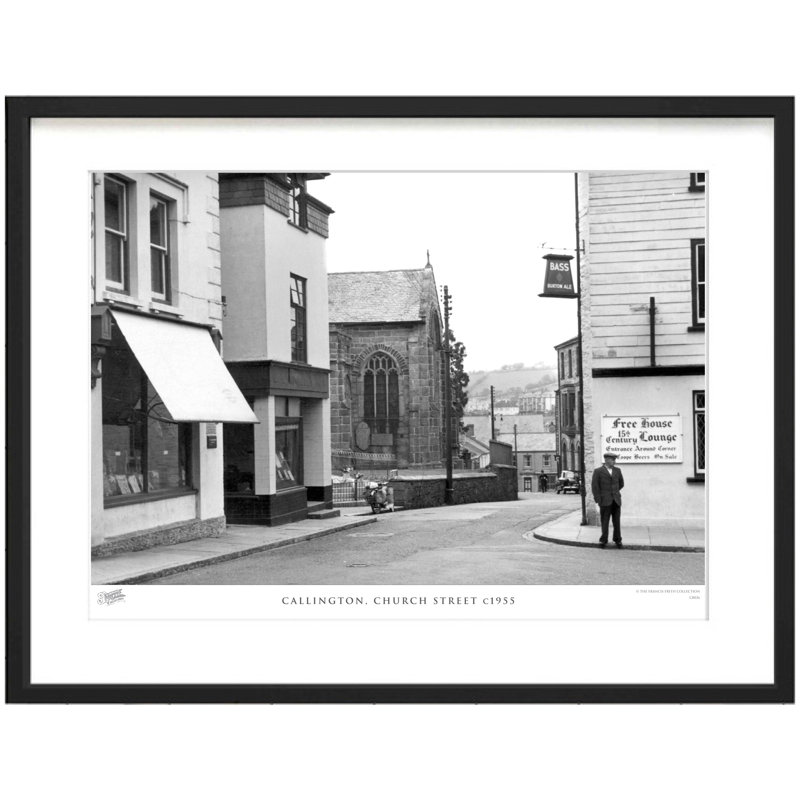 Callington, Church Street C1955 - Single Picture Frame Print, 60cm H x 80cm W x 2.3cm D