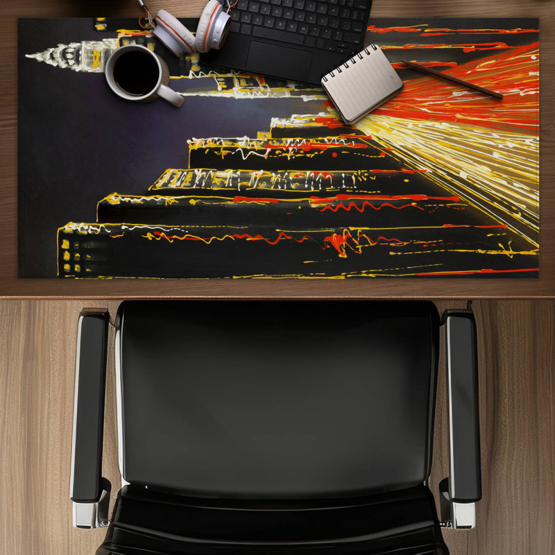 Lively city - 15.75"x31.50" Desk mat