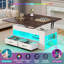 Table basse à plateau relevable, tables basses 4 en 1 avec rangement et compartiment caché, table basse de style campagnard-350447674-350447675