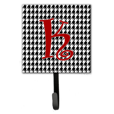Crochet mural houndstooth monogramme