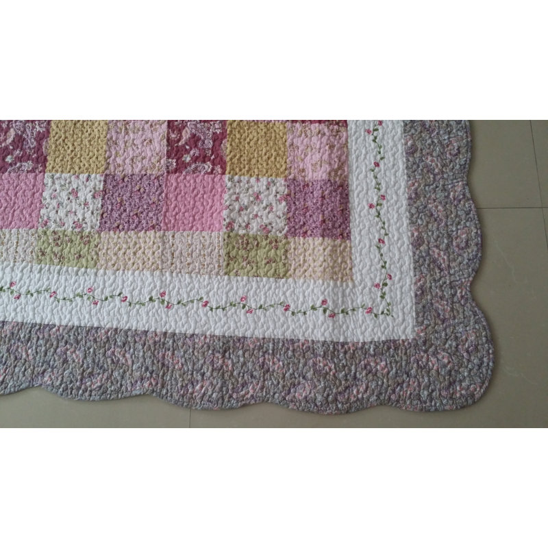 Derose Patchwork Bedspread, 155 x 180cm Bedspread