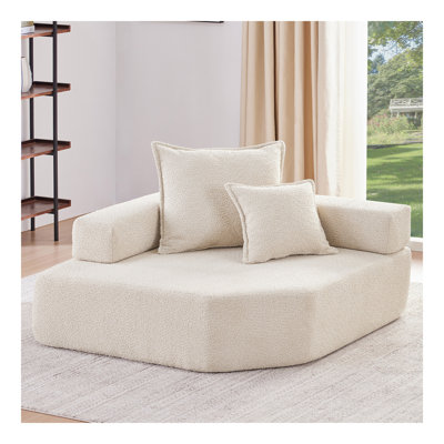 Corner Frame for Oversized Modular U Shaped Sectional Sofa,Luxury Boucle Floor Couch,Convertible Compressed Couch,Spacious Foam-Filled Sofa for Living Room,2 Colors