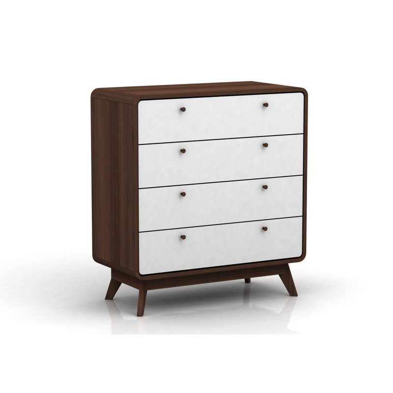 Brook Piece Bedroom Set, Walnut/White