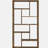 Antique Nutmeg 6-tier Rectangular Bookcase