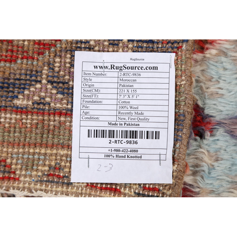 One-of-a-Kind 5'1" X 7'3" Wool Area Rug in