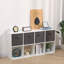 4 Pieces Collapsible Storage Cube Boxes with Handle-1876696552