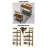 4 Tier Shoe Rack For Front Door Entrance, Holds 12-16 Pairs, Metal Organizer Freestanding For Closet Entryway, Black & Rustic Brown