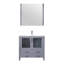 Meuble-lavabo de salle de bain 36 po X P 18,25 po D, dessus en céramique, ensemble de robinet et Miroir