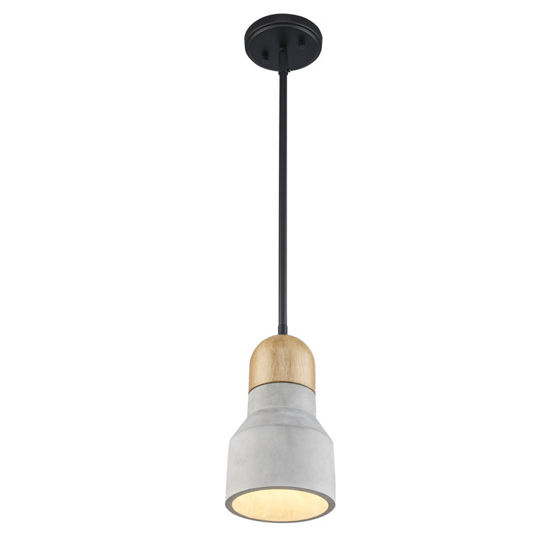 Luminaire suspendu 1 lumière Zac, H 10,80 po x l 5,90 po x P 5,90 po