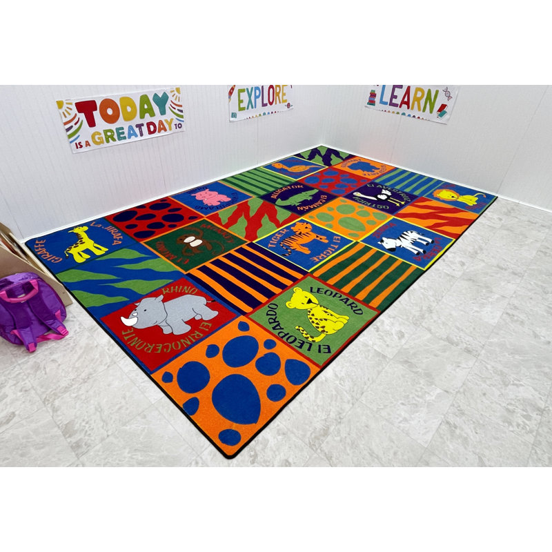 Tapis bicolore, Rectangle 4 pi x 6 pi