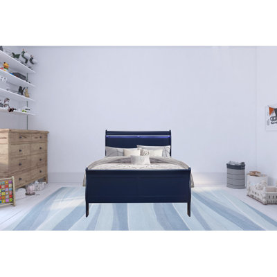 Iselys BED WITH LED,Platform Bed,Bed Frame