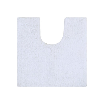Berrywood Micro Polyester Tufted Rectangle Non-Slip 20" x 20" Contour Mat / U Shaped Bathroom Rug