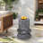 Cement Outdoor End Tables For Patio(Only Including Table)