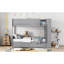 Lit superposé simple au-dessus de simple avec 2 tiroirs et armoire à couches multiples-421536607