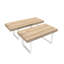 Table de salle à manger extensible pour 6 8 10, table de cuisine en bois de ferme moderne, table de conférence longue et extensible-126277968