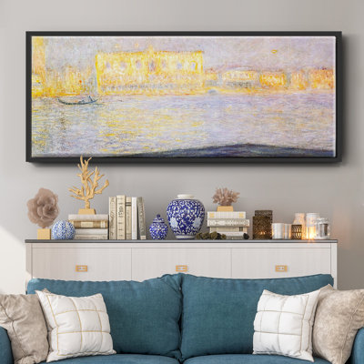 The Doges' Palace Seen from San Giorgio Maggiore, 1908 03 - Framed Canvas