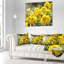 Fleurs de souci jaune vif - coussin à imprimé floral-30720897-30720901