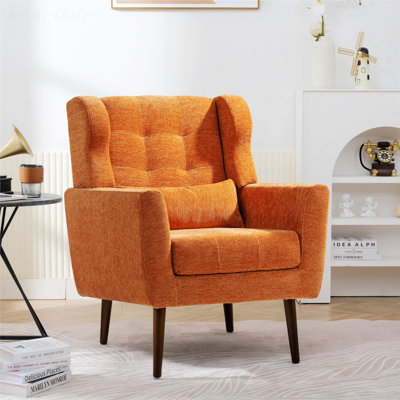 Modern Single Chair, Modern Accent Chair, Arm Chair, Upholstered Mordern Armchair, Comfy Soft Padded Lounge Chair