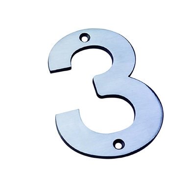 Dollis 10cm H Stainless Steel House Number