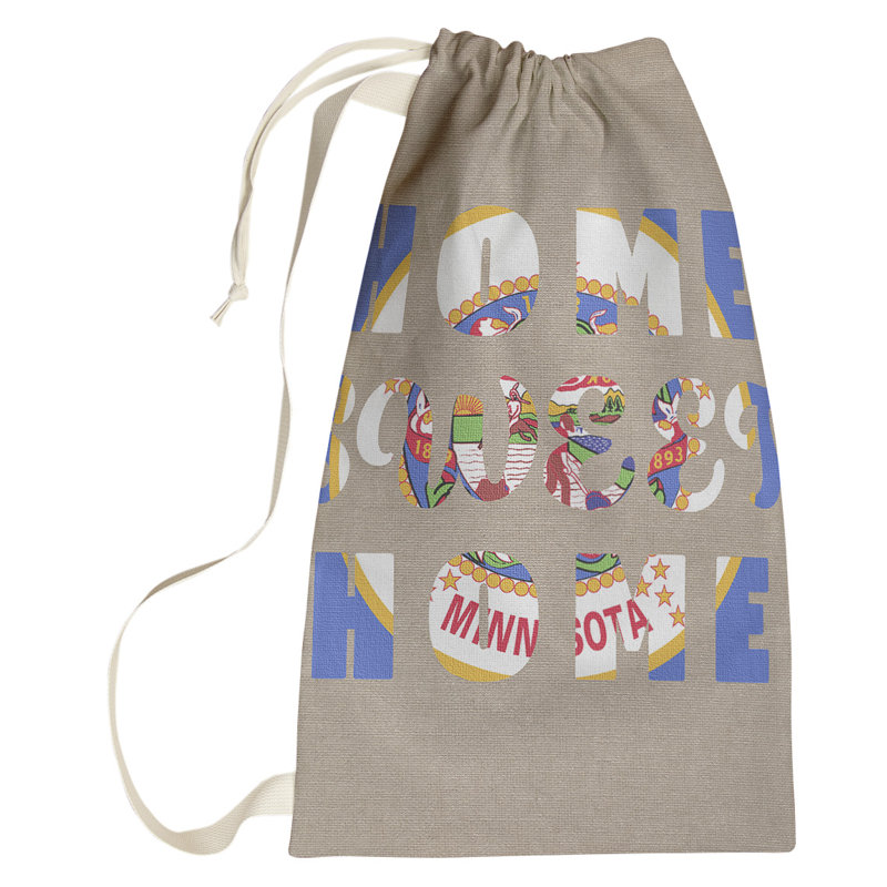 Fabric Laundry Bag with Handles, Small (64" H x 20" W x 1.5" D), Minnesota