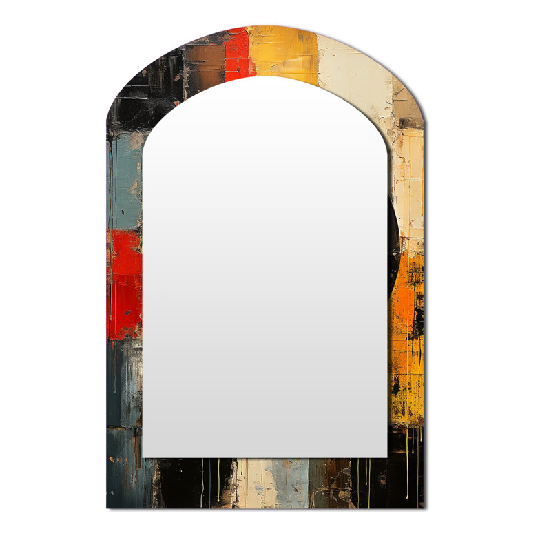 Napfle - Miroir en métal tendance, 43 po x 33 po