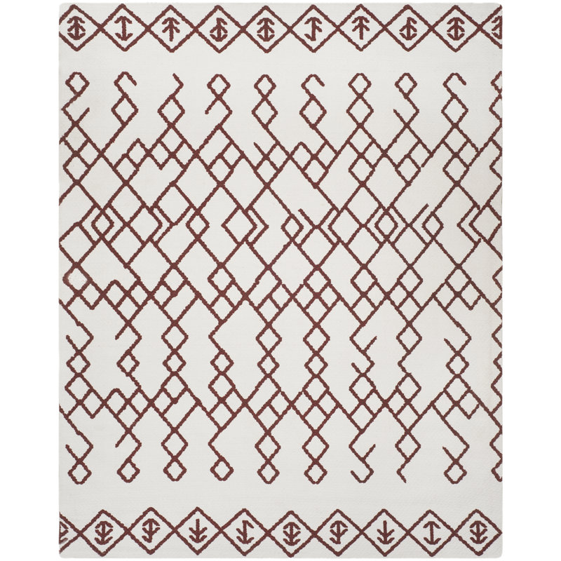 Burrell Cedar Brook Hand Loomed Cotton Geometric Rug, Rectangle 2'6" x 4'