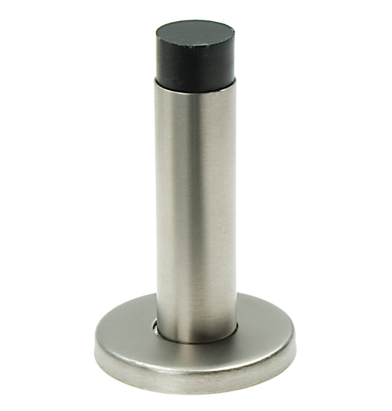Martindale Stainless Skirting Fixed Door Stop, Satin Chrome