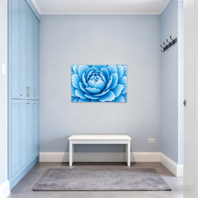 Plantes et fleurs, motif de pétales de fleurs bleues